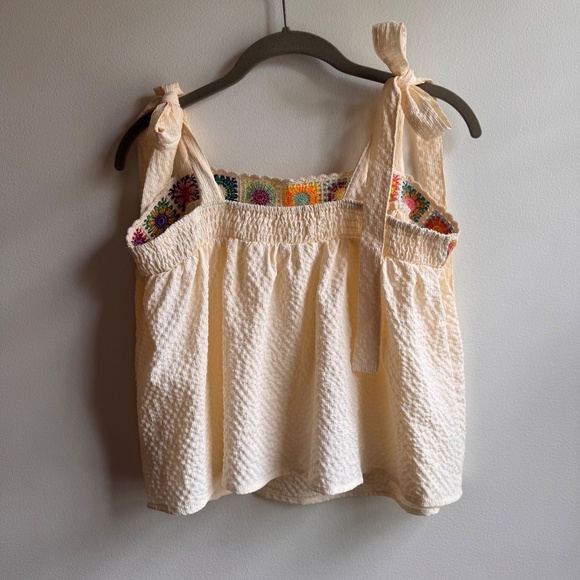 Cider Square‑Neck Bowknot Cami Large • Fast Chicago Shipping • Cottagecore - Picture 4 of 7